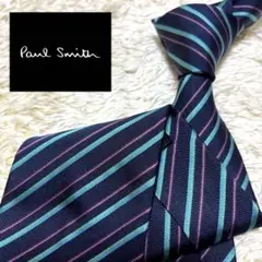 極美品　イタリア製　Paul Smith シルクネクタイ　マルチカラー　ビジネス