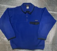 Patagonia 90s シンチラ スナップt 青 フリースジャケット
