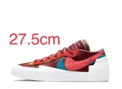 27.5cm Kaws Sacai Nike Blazer Low Red
