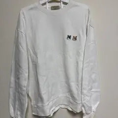 たろー様専用　MASION KITSUNE ホワイトスウェット