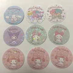 サンリオ キャラクターズ まんまる焼き シール 9枚 パン シール 1枚