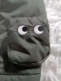 美品 ユニクロ アニヤハインドマーチ パフテックシャツジャケット オリーブ XL