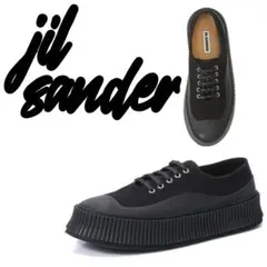 【定価13.8万】JILSANDER プラット スニーカー EU45 ブラックのサムネイル