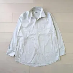 00s ノームコア シティボーイ 長袖シャツ M 白 ワイド カジュアルトラッドのサムネイル
