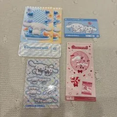 サンリオ　ステッカー3種類・カード シナモロール