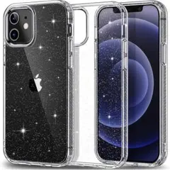 iPhone12 iPhone12Pro ケース カバー キラキラ クリア 黄色