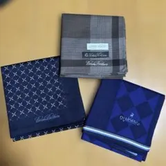 【新品未使用】Brooks Brothers等ハンカチ ３枚のサムネイル