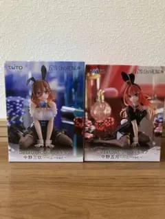 五等分の花嫁Desktop Cuteフィギュア 三玖、五月まとめ売り