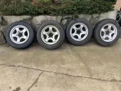 必見ジムニー16インチ シルバーアルミホイールセット‼️