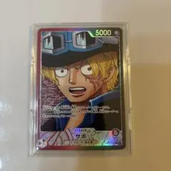 OP13-004 赤黒サボ L リーダー パラレル 美品