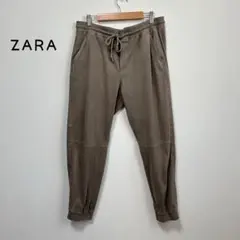 ZARA ジョガーパンツ　イージーパンツ　Mサイズ　グレージュ