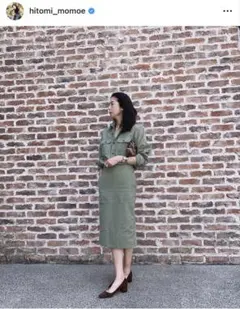 新品　ハンプトンシャツカーキ