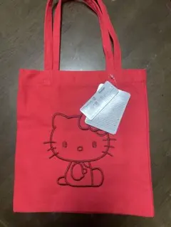 サンリオ　ハローキティ　ミニトートバッグ　サガラ刺繍　ハンドバッグ　ワンズテラス