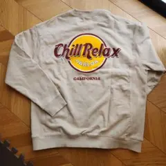 Chillax チラックス スウェット　トレーナー　ムラスポ ベージュ