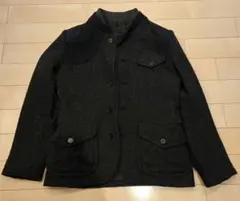 BAD HABITS　テーラード風コート(L)黒系 日本製　サイズ4