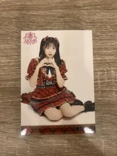 橋本陽菜AKB48 赤チェック衣装 生写真　20周年コンサート