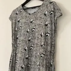 marble sud カットソー　ワンピース　動物柄