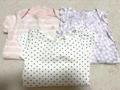 baby GAP ベビー肌着 ロンパース 3枚セット 60-70cm