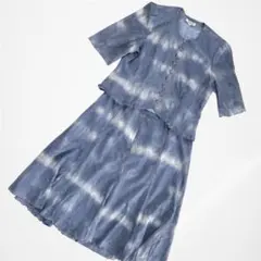 オルネー◇タイダイ模様スカートセットアップ フラワー刺繍 春夏 昭和レトロ 11