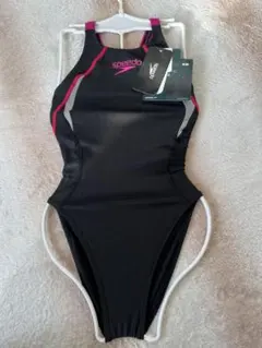 Speedo 競泳用水着 黒/ピンク Fina認証　Ｏサイズ