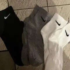 NIKE ソックス 3足セット ブラック グレー ホワイト
