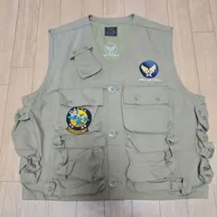 C-1 ミリタリーベスト 古着　Lサイズ。