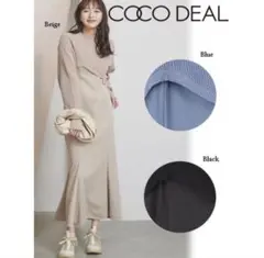 COCO DEAL アシメニット×マーメイドキャミワンピース
