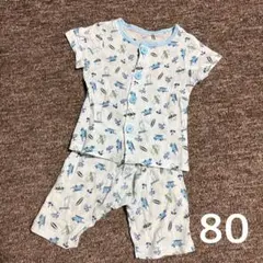 ベビーパジャマ　80 コットン100%ちぢみ織のサムネイル