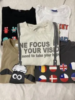 120 綿100 男の子　保育園　セット　まとめ　Tシャツ　半袖　ミッキー