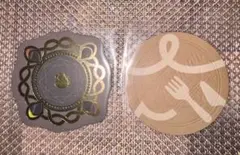 あんスタ カフェシナモン コースター　箔押しEden＆ロゴ