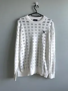 PEARLY GATES パーリーゲイツ シアーセーター 白 透け感 レディース