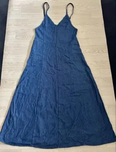 デニムキャミロングワンピース