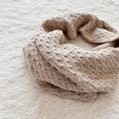 しまむら　マフラー　ベージュ　ストール