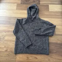 GU フード付きブラウン系パーカー