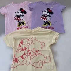 ミニーマウス＆プーさん Tシャツ 3枚セット