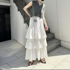 mystic スパンコールニットベスト