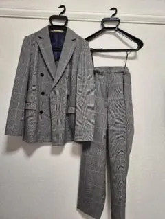 ORIHICA グレー系チェック柄 セットアップ