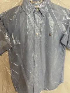 ラルフローレン 140 ボタンダウンシャツ　ブルー