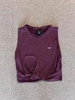 MyproteinノースリーブクロップドTシャツ バーガンディ