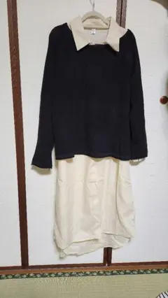 【美品】黒とアイボリーのセットアップ