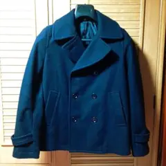 無印良品　ウール　ピーコート　レディース　ネイビー