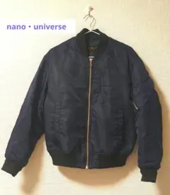 nanouniverse 中綿ブルゾン MA-1 ネイビー 36
