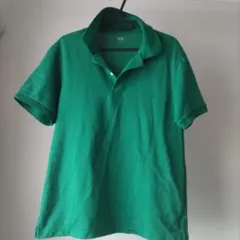 ユニクロ　UNIQLO　ポロシャツ　深緑色　グリーン　Mサイズ　半袖