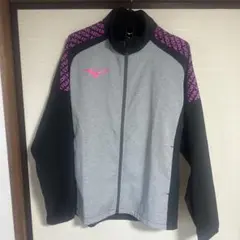 Mizuno ジップアップジャケット Mサイズ グレー/ブラックのサムネイル