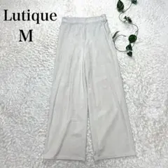 しまむら Lutique イージーパンツ コーデュロイ ホワイト M