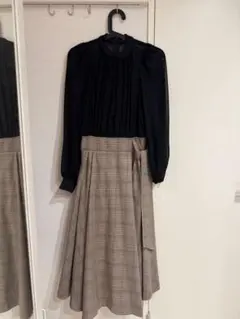 スナイデルsnidel ブラウスドッキングワンピース チェック