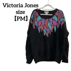 Victoria Jones 【PM】スパンコール 装飾ニットセーター