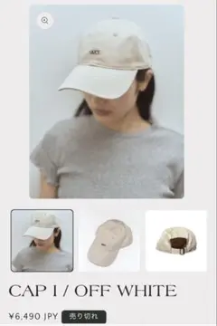 VAKT. CAP I / OFF WHITE バクト　キャップ　ステッカー