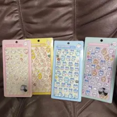 硬いタイプちいかわ　ハチワレ　うさぎ　ボンボンドロップ風　シール　4枚セットC1