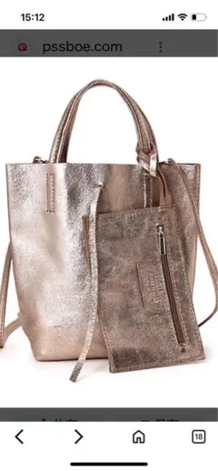 マルロンフィレンツェfrom ltaly 2WAY本革ミニトートバック